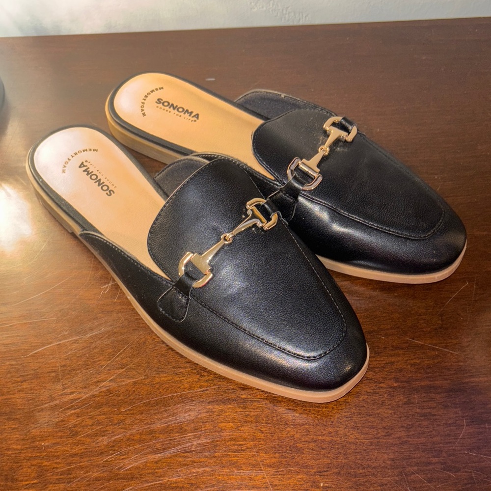 Sonoma Women’s Black Slip-On Loafers